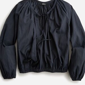 NWT J. CREW TASSEL FRONT CROP TOP, M